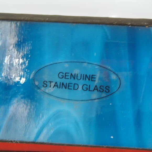 Stained Glass Collectibles School House 1995 Holiday...